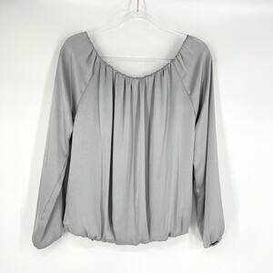 Bailey 44 Monaco Silky Off The Shoulder Top Silver Small